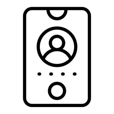 Oturum açma vektör satırı simgesi