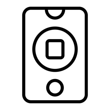 Vektör Satır Simgesini Durdur