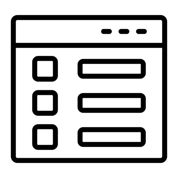 liste vektör çizgisi simgesi