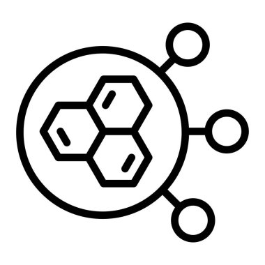 Nano Kaplama Vektör Satırı Simge Tasarımı