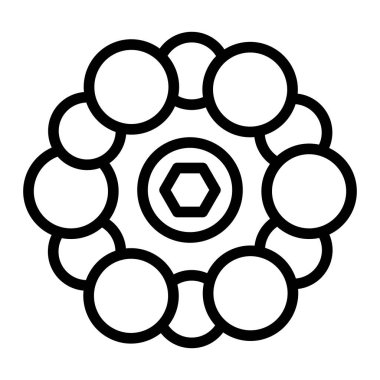 Nanotel Vektör Satır Simgesi Tasarımı