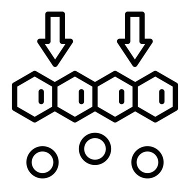 Nanofiltration Vector Line Icon Design clipart