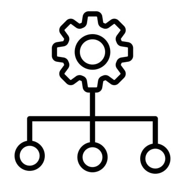 Sorgu Vektör Satırı Simgesi Tasarımı