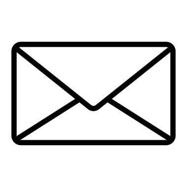 E- posta Vektör Satır Simgesi Tasarımı