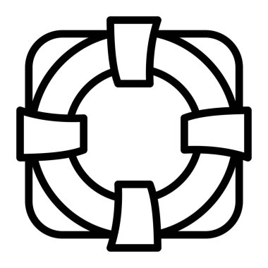 LifeBuoy Vektör Satır Simgesi Tasarımı