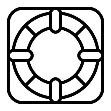 LifeBuoy Vektör Satır Simgesi Tasarımı