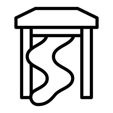 Slayt Vektör Satır Simgesi Tasarımı