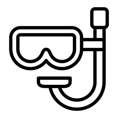 Glasses Vector Line Icon Design