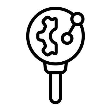 Öngörü Vektörü Satır Simgesi Tasarımı