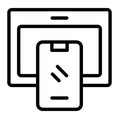 Aygıt Vektör Satırı Simgesi Tasarımı