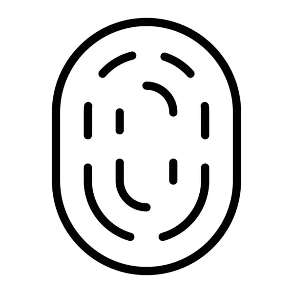 Biyometrik Vektör Satır Simgesi Tasarımı