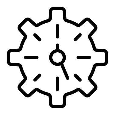 Efficiency Vector Line Icon Design