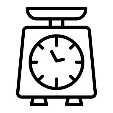 Ağırlık Vektörü Satırı Simgesi Tasarımı