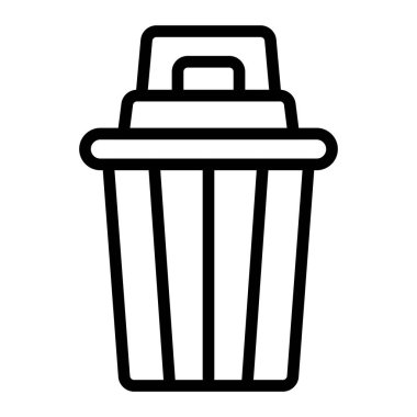 İmha Vektör Satırı Simgesi Tasarımı