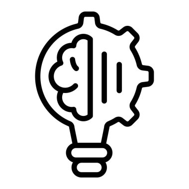 Sorun Çözme Vektör Satırı Simgesi Tasarımı