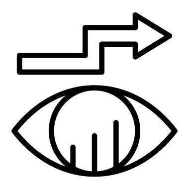Tahminsel Analitik Vektör Satır Simgesi Tasarımı