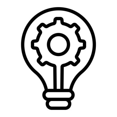 İnovasyon Vektör Satır Simgesi Tasarımı