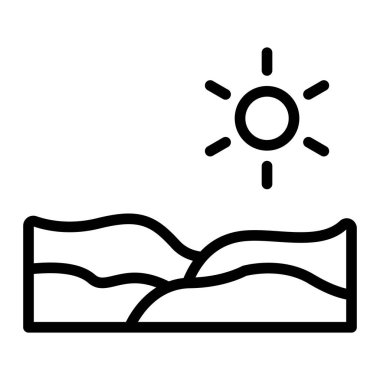 Çöl Hattı Simgesi Tasarımı