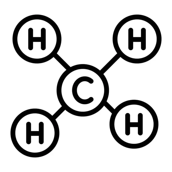 Metan Çizgisi Simgesi Tasarımı