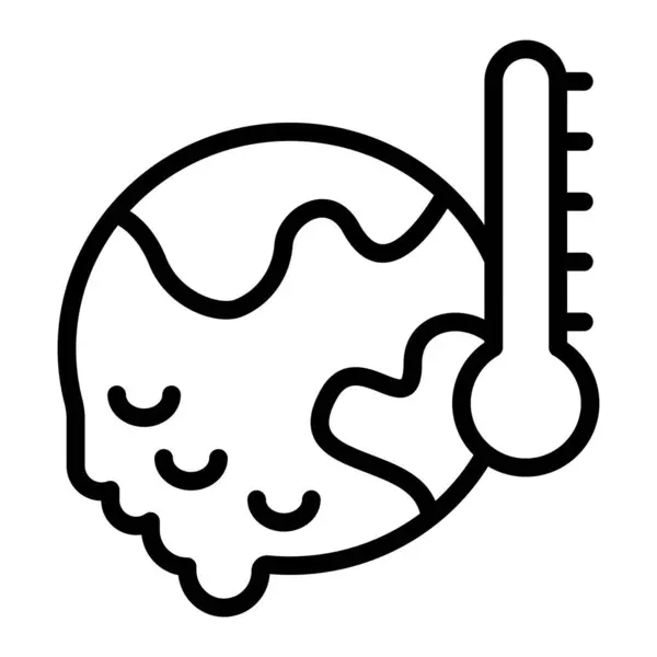 İklim Değişikliği Satır Simgesi Tasarımı