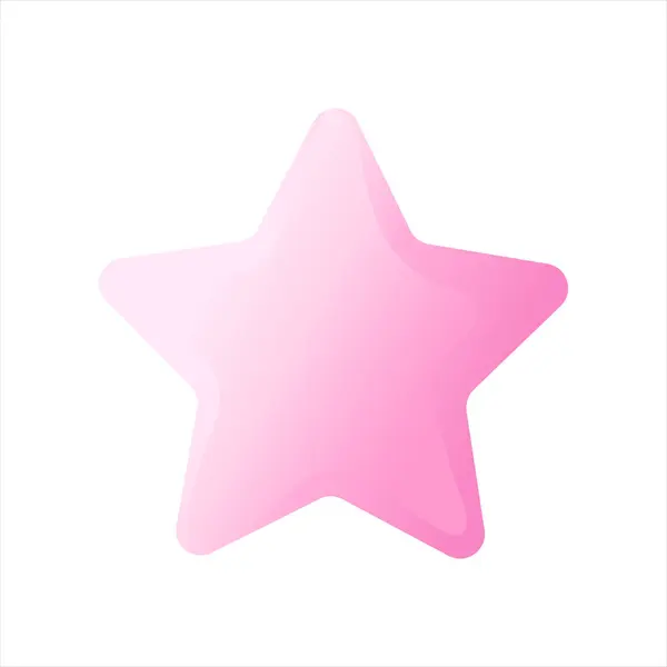 Yıldız düz ikonu. Beyaz arka planda izole edilmiş. Düz tasarımda vektör illüstrasyonu. EPS 10.