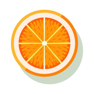 Turuncu ikon. Düz bir şekilde vektör illüstrasyonu.