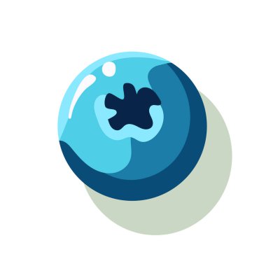 Yaban mersini ikonu düz stil. Beyaz arkaplanda izole edilmiş vektör illüstrasyon simgesi