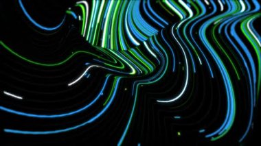 Soyut Neon Işık Tüneli VJ Hareket Arkaplanı