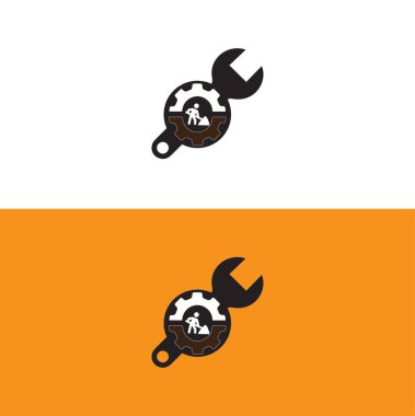 Eyalet Vekil Logosu Tanımı. Soyut Eyalet Tanımı. Real State Silhoutte.