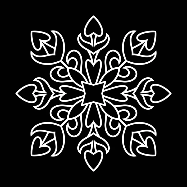 Clipart Floco Neve Natal Emblema Inverno Design Natal Ilustração Estoque — Vetor de Stock