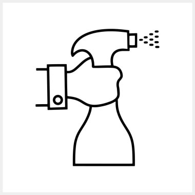 Doodle cleaning clipart Hand drawn line art Sketch vector stock illustration EPS 10