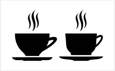 Doodle coffee cup tea coffee clipart isolated. Stencil Vector stock illustration. EPS 10