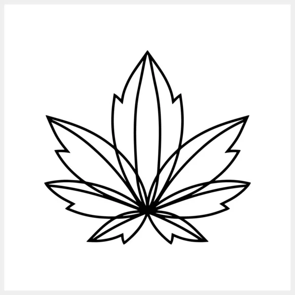 Ikon Corat Coret Bunga Daun Lotus Ilustrasi Saham Vektor Ukiran - Stok Vektor