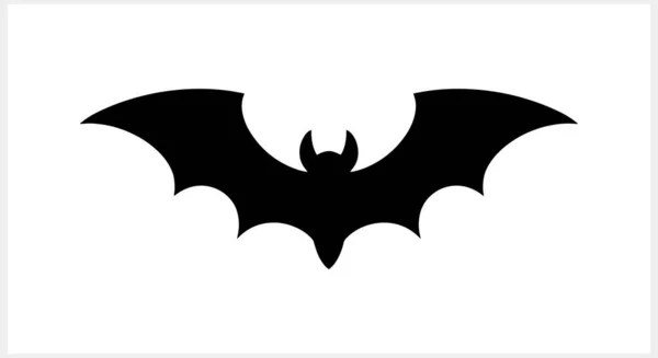 Morcego Estêncil Isolado Arte Desenhada Mão Símbolo Halloween Ilustração Estoque —  Vetores de Stock