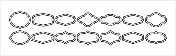 Esquisse Icône Badge Isolé Frame Bordure Vecteur Illustration Stock Eps — Image vectorielle