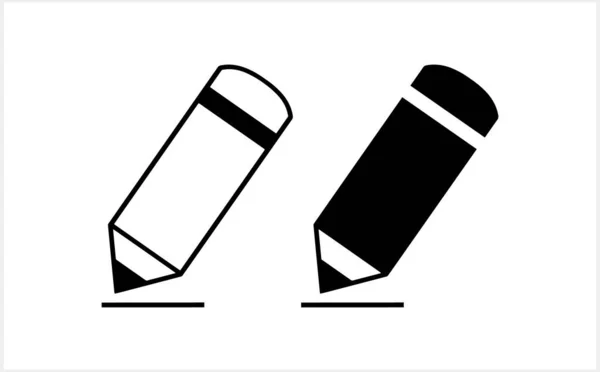 Icône Crayon Isolé Symbole Scolaire Illustration Vectorielle Spe — Image vectorielle