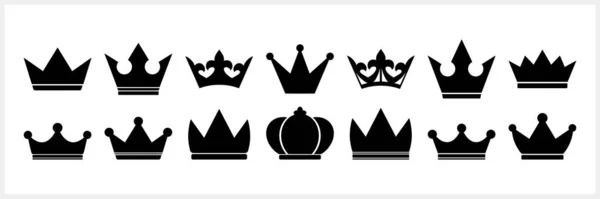 Ikona Doodle Crown Odizolowana Klif Szablonem Ilustracja Wektora Eps — Wektor stockowy