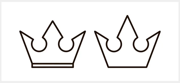 Doodle Crown Icon Isolated Sketch Clipart Vector Stock Illustration Eps — Stock Vector