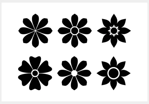Stencil Flower Icon Isolated Cartoon Clipart Vector Stock Illustration Eps — Stock vektor