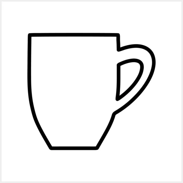 Doodle Kaffeetasse Tee Kaffee Clipart Isoliert Skizze Vector Stock Illustration — Stockvektor