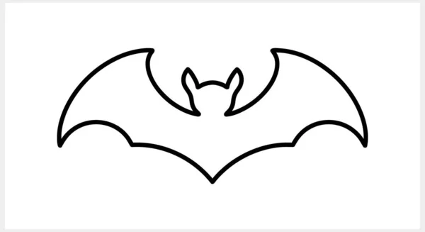 Fladdermöss Isolerade Handritad Konst Halloween Symbol Djurvektor Stock Illustration Eps — Stock vektor