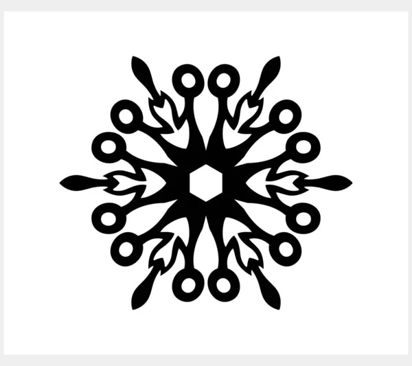 Icono Del Copo Nieve Aislado Emblema Navidad Invierno Diseño Navidad — Vector de stock