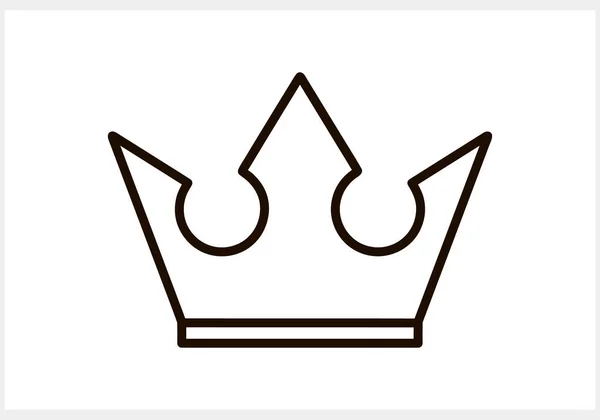 Иконка Короны Каракулей Изолирована Рисунок Клипарт Векторная Иллюстрация Eps — стоковый вектор