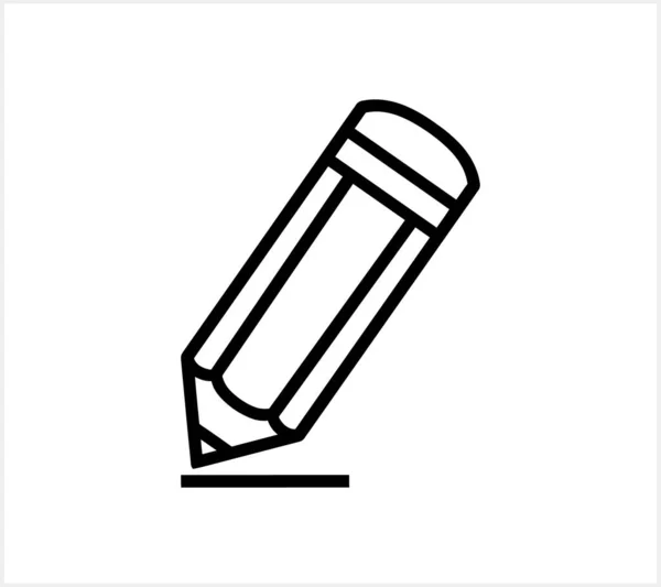 Ícone Lápis Isolado Símbolo Escolar Ilustração Estoque Vetor Eps — Vetor de Stock