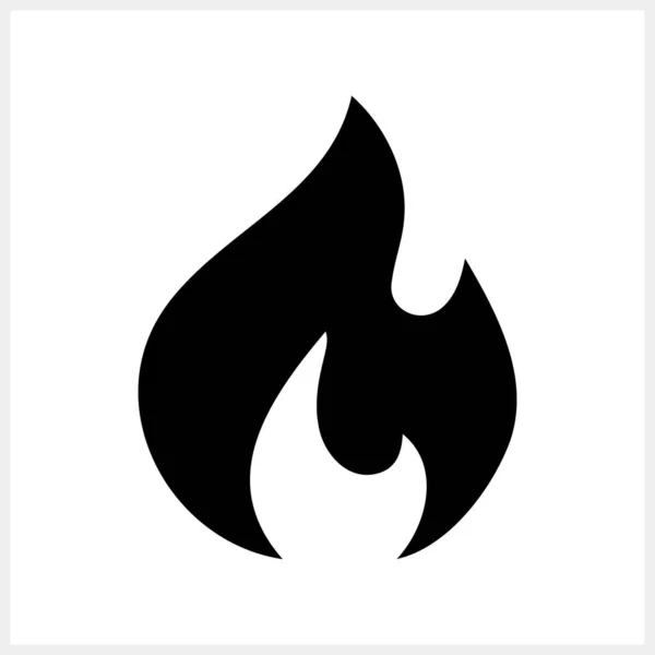 Fire Icon Isolated Engraving Clipart Stencil Vector Stock Illustration Eps — Vettoriale Stock