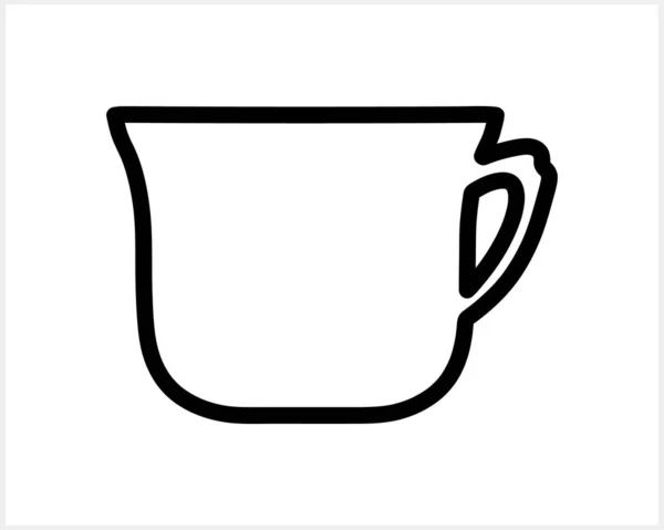 Doodle Coffee Cup Tea Coffee Clipart Isolated Sketch Vector Stock — Stockvektor