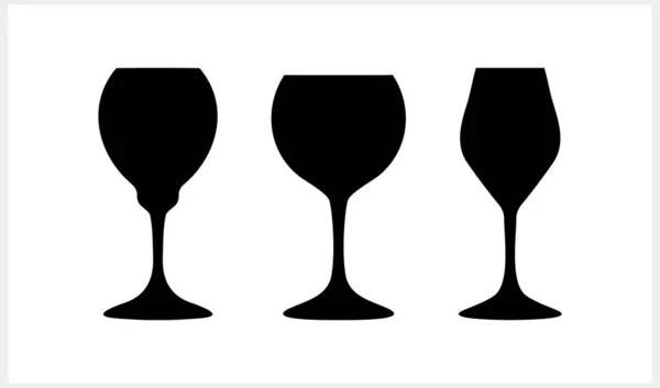 Wijn Glas Toast Icoon Geïsoleerd Sjabloon Handtekening Vector Stock Illustratie — Stockvector