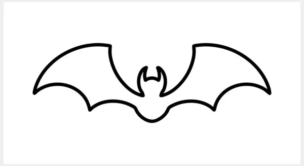 Fladdermöss Isolerade Handritad Konst Halloween Symbol Djurvektor Stock Illustration Eps — Stock vektor