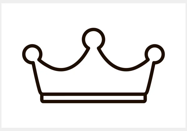 Ikona Doodle Crown Izolována Skica Clipart Vektorová Ilustrace Eps — Stockový vektor