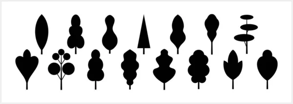 Ícone Árvore Doodle Isolado Clipart Estêncil Ilustração Estoque Vetor Eps —  Vetores de Stock